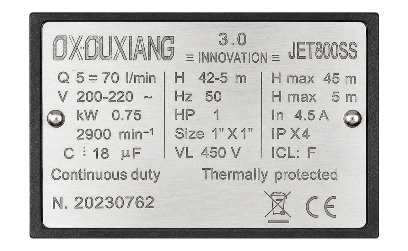 PUMPA ZA VODU JS-750W 601-3