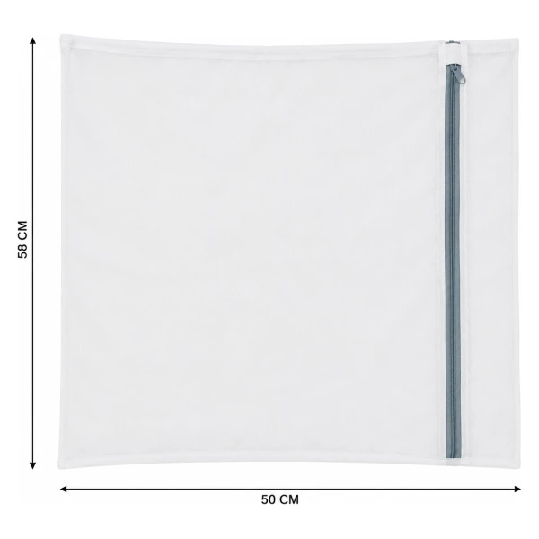 Mrežasta kesa za pranje veša sa rajsferšlusom 50×58 cm