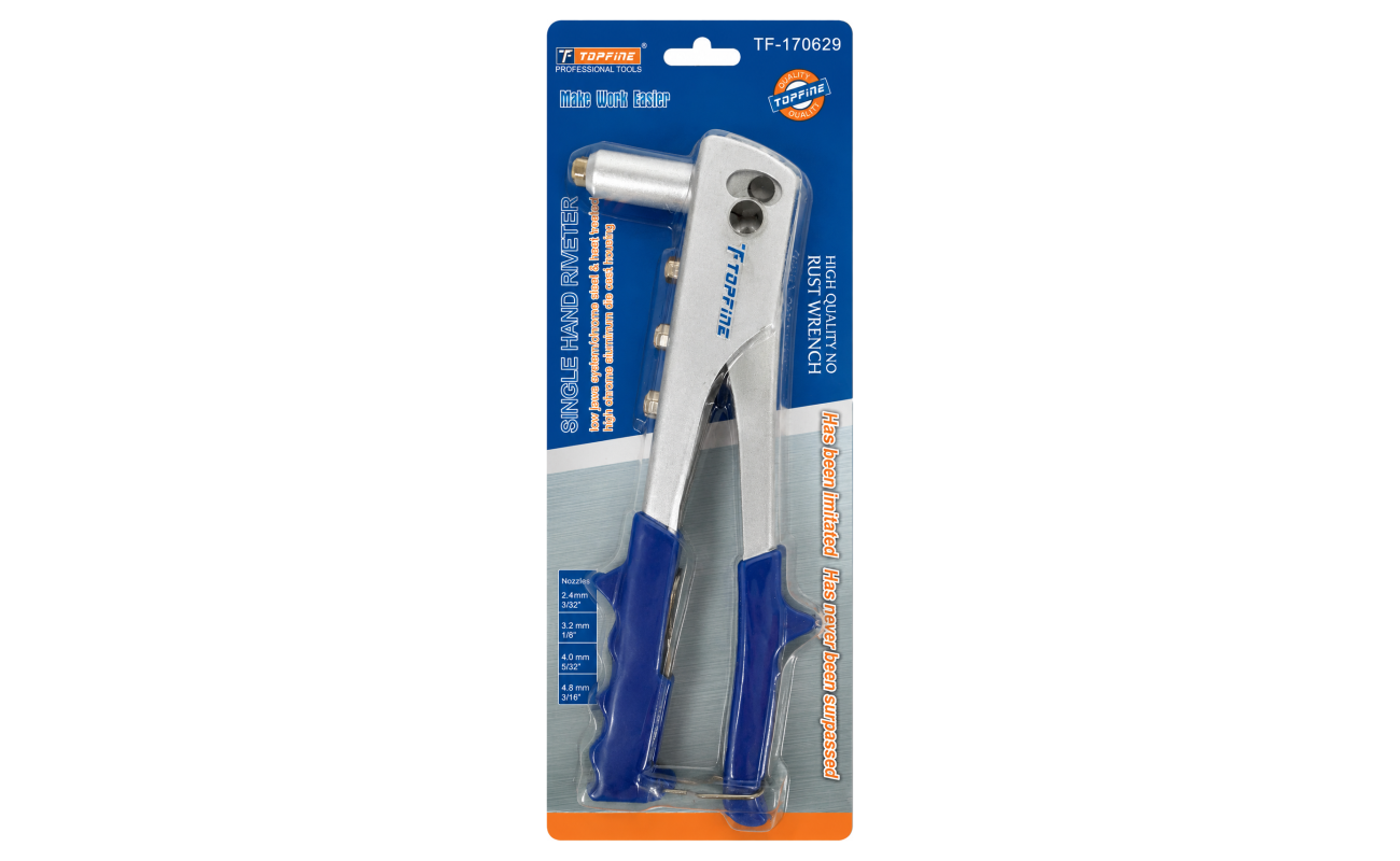 Klešta za pop nitne TopFine TF213-15 170629 – Ručna klješta za zakovice 2.4–4.8 mm