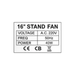 Podni ventilator 16″ 1619