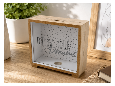 Dekorativna kasa za novac Follow Your Dreams