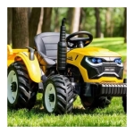 Dečiji traktor sa prikolicom  – žuti