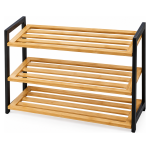 Drvena polica za obuću 3 nivoa 68×25×66 cm