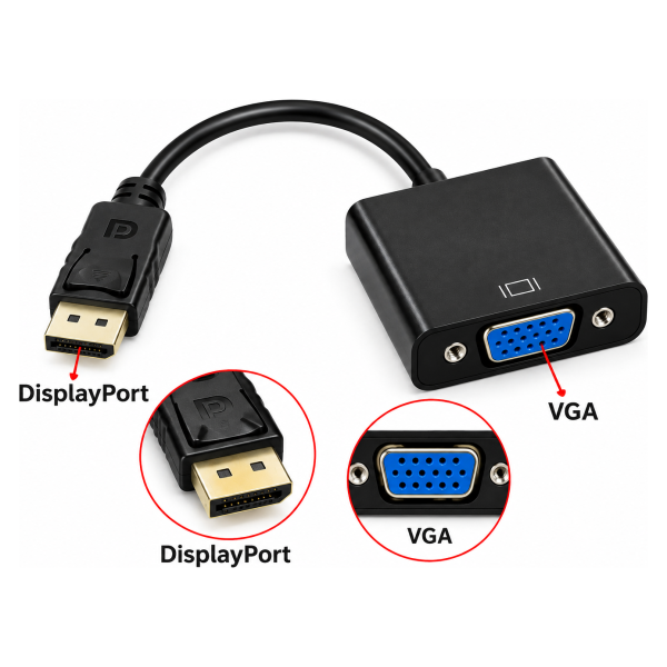 DisplayPort na VGA adapter