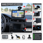 Auto GPS navigacija sa nosačem