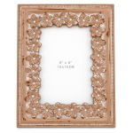 Dekorativni ram za slike  – roze-zlatni sa cvetnim ornamentima, 10 × 15 cm