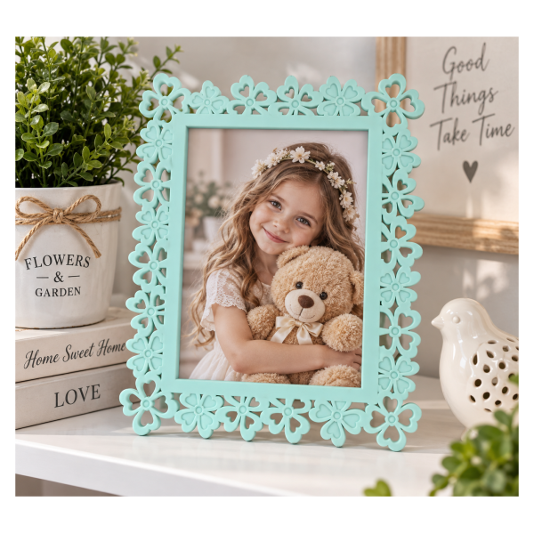 Dekorativni ram za slike  – mint zeleni 15x20cm