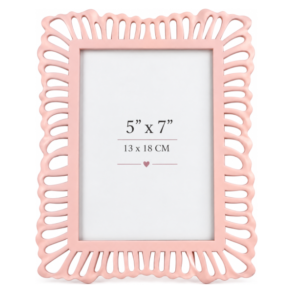 Dekorativni ram za slike  – roze 13 × 18 cm