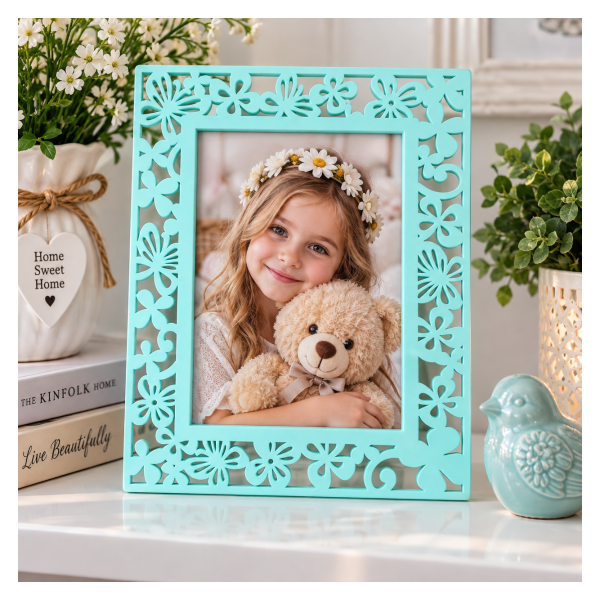Dekorativni ram za slike – mint zeleni 13 × 18 cm