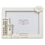 Dekorativni ram za slike HL739H – krem beli sa motivima Londona, 13 × 18 cm