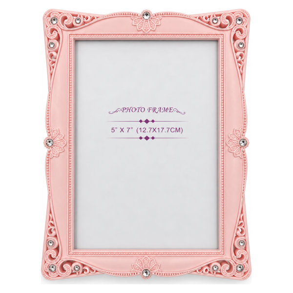 Dekorativni ram za slike – roze 13 × 18 cm